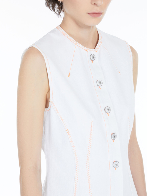 ブリーチ デニム ジレ 詳細画像 ホワイト 3