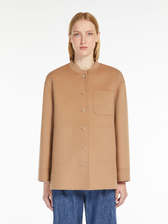 ピュア ウール マンダリンネック ジャケット