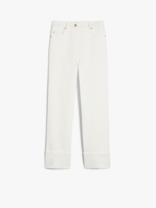 ストレッチ コットン ブル デニム パンツ 詳細画像 ホワイト 3