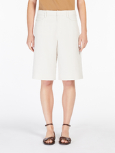 コットン リネン バミューダ パンツ