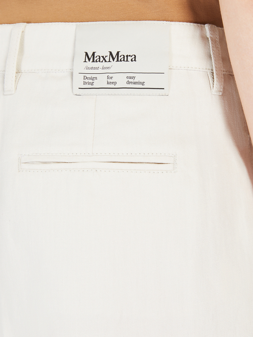 コットン リネン バミューダ パンツ 詳細画像 エクリュ 3