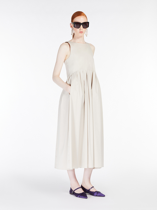 コットン ポプリン ドレス 詳細画像 キャメル 4