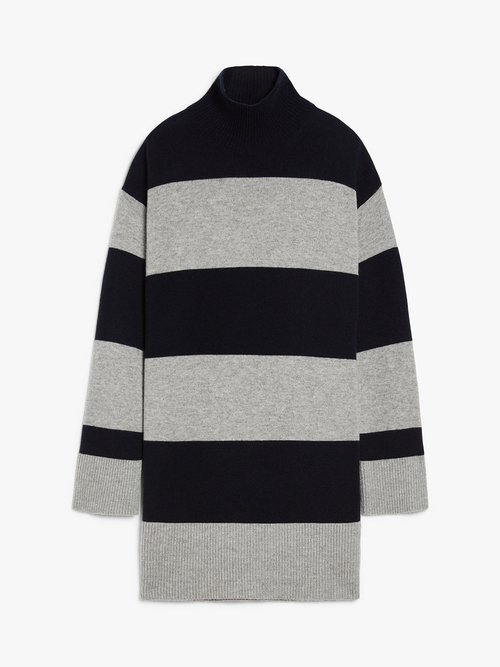 ウール カシミヤ ニット ドレス 詳細画像 ミッドナイトブルー 3