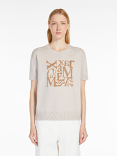 ウール カシミヤ ジャカード ニット