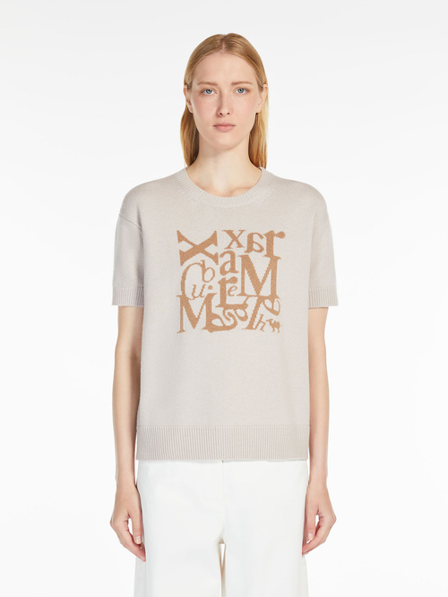 ウール カシミヤ ジャカード ニット 詳細画像 ベージュ 1