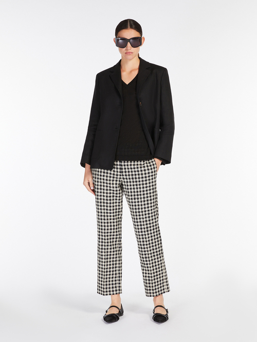 ピュア リネン ニット 詳細画像 ブラック 4