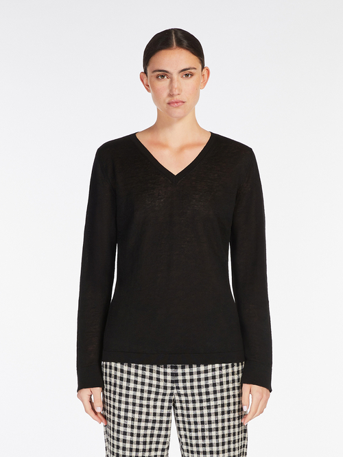 ピュア リネン ニット