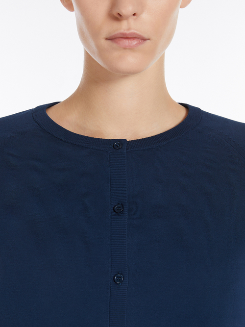 ピュア コットン ボレロ カーディガン 詳細画像 ウルトラマリン 3