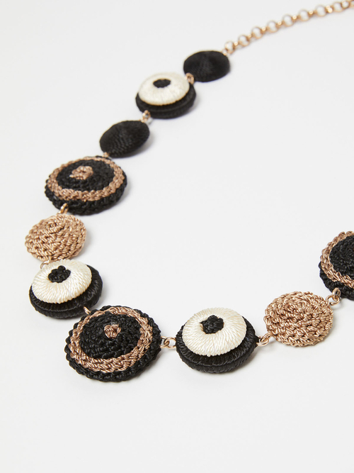 サークル モチーフ ネックレス 詳細画像 ベージュ 2