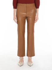 エコレザー スリム パンツ